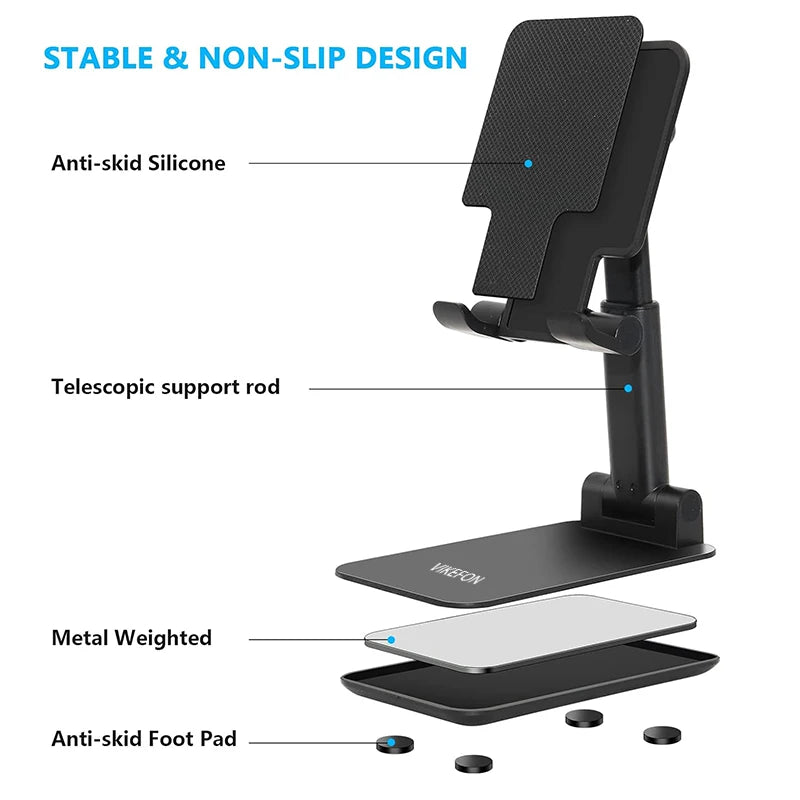 Foldable Mobile Phone Holder Stand Tablet Desk Mount